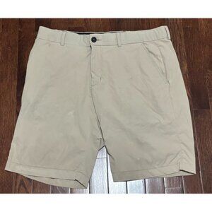 Kjus Golf Shorts Mens 36 Beige Khaki Regular Fit Chino Performance Stretch